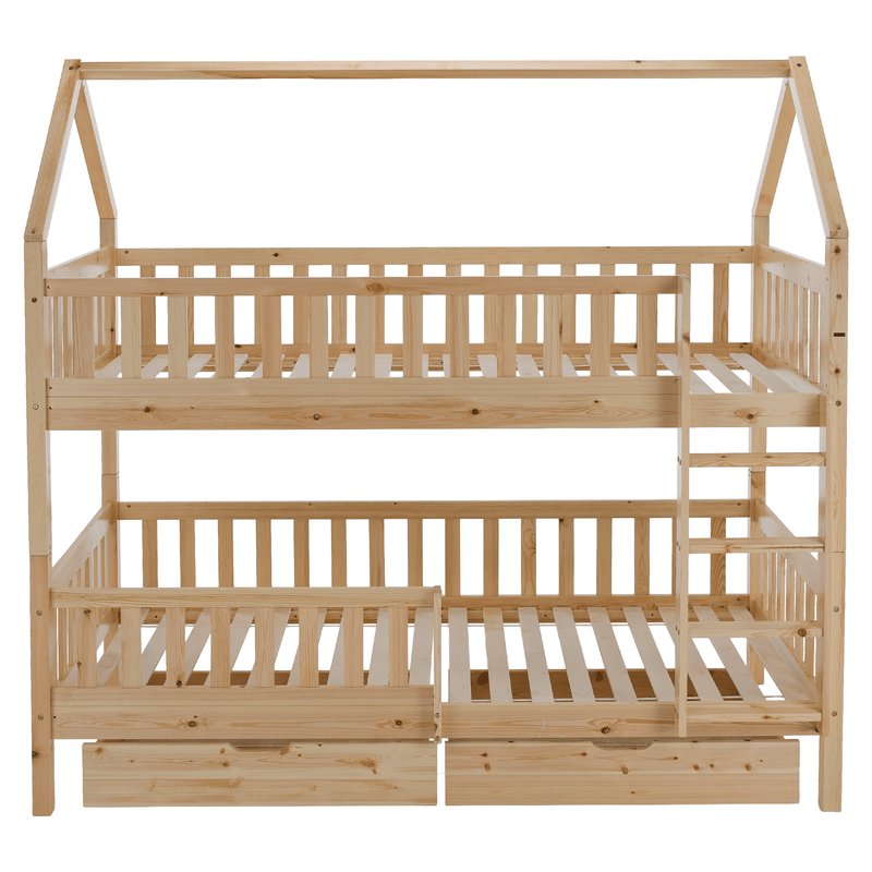 Casa si Gradina - Mobilier - Mobilier copii - Patuturi copii - Pat supraetajat Montessori, natural, VENITA TYP 2 - Infinity.ro