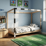 Casa si Gradina - Mobilier - Mobilier copii - Patuturi copii - Pat Montessori, natural/alb/negru, 90x200, FUTAL - Infinity.ro