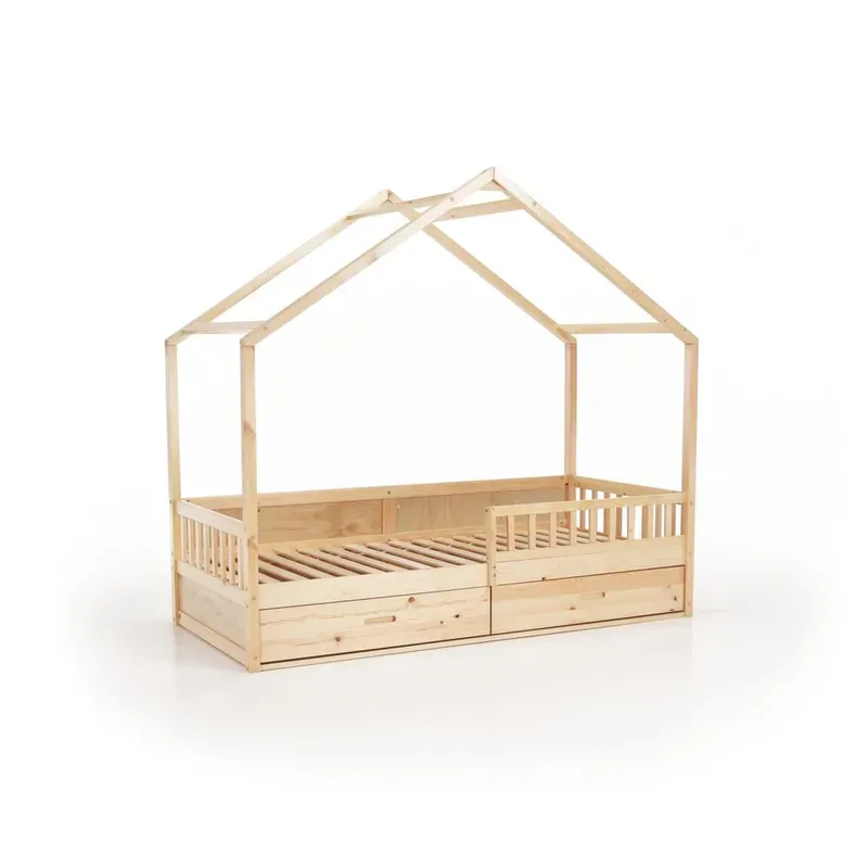 Casa si Gradina - Mobilier - Mobilier copii - Patuturi copii - Pat Montessori, 90x200, natural, masiv, BIANKA - Infinity.ro