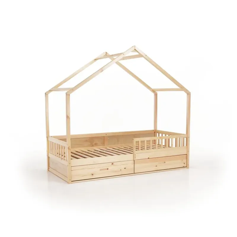 Casa si Gradina - Mobilier - Mobilier copii - Patuturi copii - Pat Montessori, 90x200, natural, masiv, BIANKA - Infinity.ro