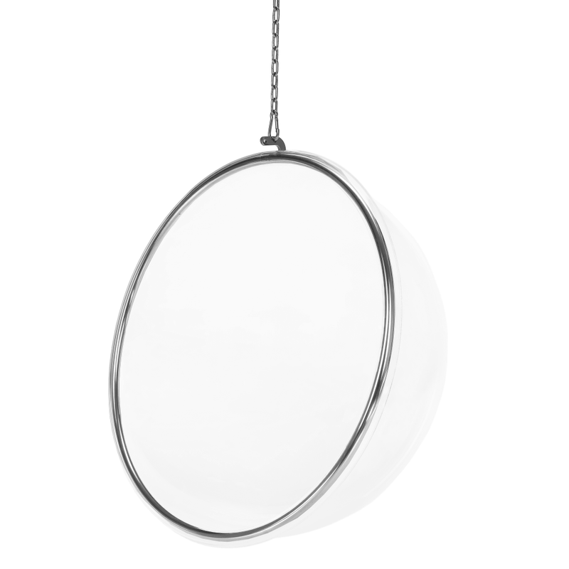 Casa si Gradina - Gradina si terasa - Balansoare si hamace - Balansoare - Scaun suspendat, transparent/argint/ gri, BUBBLE NEW TIP 1 - Infinity.ro
