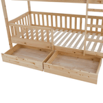 Casa si Gradina - Mobilier - Mobilier copii - Patuturi copii - Pat supraetajat Montessori, natural, VENITA TYP 2 - Infinity.ro