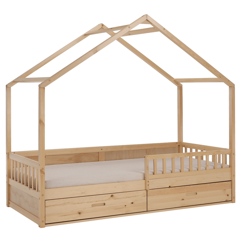 Casa si Gradina - Mobilier - Mobilier copii - Patuturi copii - Pat Montessori, 90x200, natural, masiv, BIANKA - Infinity.ro