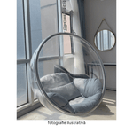 Casa si Gradina - Gradina si terasa - Balansoare si hamace - Balansoare - Scaun suspendat, transparent/ auriu/ roz, BUBBLE NEW TIP 1 - Infinity.ro