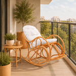 Casa si Gradina - Mobilier - Scaune si fotolii - Fotolii - Scaun balansoar, de miere/bej, AGATON - Infinity.ro