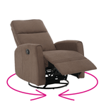 Casa si Gradina - Mobilier - Scaune si fotolii - Fotolii - Fotoliu rotativ de relaxare, gri-maroniu taupe, MEKENZI - Infinity.ro
