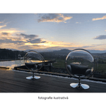 Casa si Gradina - Gradina si terasa - Balansoare si hamace - Balansoare - Scaun suspendat cu suport, transparent/ argintiu/ gri, BUBBLE NEW TIP 2 - Infinity.ro