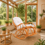 Casa si Gradina - Mobilier - Scaune si fotolii - Fotolii - Scaun balansoar, de miere/bej, AGATON - Infinity.ro