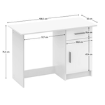 Casa si Gradina - Mobilier - Mese si birouri - Birouri - Masa universala pentru PC, alba, SIRISS NEW - Infinity.ro