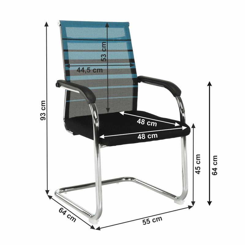 Casa si Gradina - Mobilier - Scaune si fotolii - Scaune - Scaun, albastru/negru, material textil, ESIN - Infinity.ro