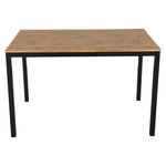 Casa si Gradina - Mobilier - Seturi de mobilier - Seturi mese si scaune - Set de sufragerie 1+4, stejar inchis/negru, HAIM - Infinity.ro