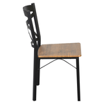 Casa si Gradina - Mobilier - Seturi de mobilier - Seturi mese si scaune - Set de sufragerie 1+4, stejar inchis/negru, HAIM - Infinity.ro