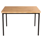 Casa si Gradina - Mobilier - Seturi de mobilier - Seturi mese si scaune - Set de sufragerie 1+4, stejar deschis/gri/negru, MADIO - Infinity.ro