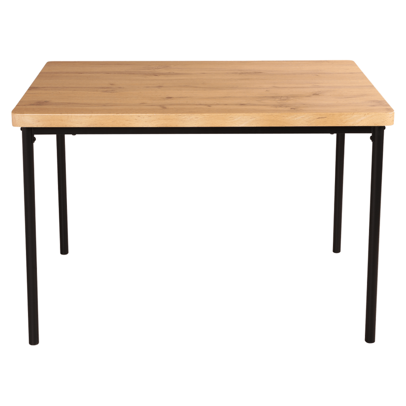 Casa si Gradina - Mobilier - Seturi de mobilier - Seturi mese si scaune - Set de sufragerie 1+4, stejar deschis/gri/negru, MADIO - Infinity.ro