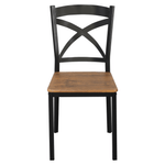 Casa si Gradina - Mobilier - Seturi de mobilier - Seturi mese si scaune - Set de sufragerie 1+4, stejar inchis/negru, HAIM - Infinity.ro