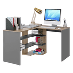 Casa si Gradina - Mobilier - Mese si birouri - Birouri - Masa PC de colt, stejar artisan/grafit, TAMARI - Infinity.ro