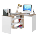 Casa si Gradina - Mobilier - Mese si birouri - Birouri - Masa pentru PC, stejar sonoma/alb, TAMARI - Infinity.ro