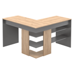 Casa si Gradina - Mobilier - Mese si birouri - Birouri - Masa PC de colt, stejar artisan/grafit, TAMARI - Infinity.ro