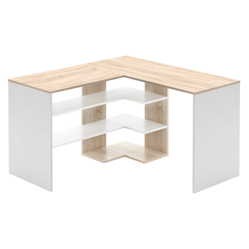 Casa si Gradina - Mobilier - Mese si birouri - Birouri - Masa pentru PC, stejar sonoma/alb, TAMARI - Infinity.ro