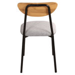 Casa si Gradina - Mobilier - Seturi de mobilier - Seturi mese si scaune - Set de sufragerie 1+4, stejar deschis/gri/negru, MADIO - Infinity.ro