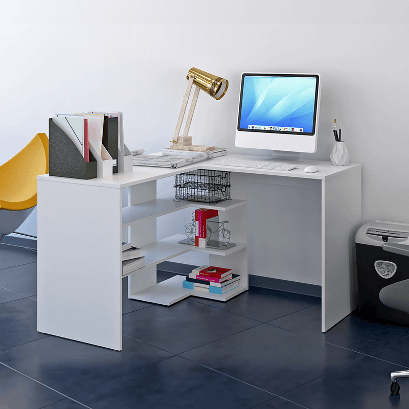 Casa si Gradina - Mobilier - Mese si birouri - Birouri - Masa PC de colt, alba, TAMARI - Infinity.ro