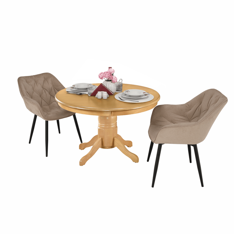 Casa si Gradina - Mobilier - Mese si birouri - Mese bucatarie si dining - Masa de sufragerie, rotunda, stejar deschis, diametru 106 cm, TABLOS - Infinity.ro