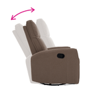 Casa si Gradina - Mobilier - Scaune si fotolii - Fotolii - Fotoliu rotativ de relaxare, gri-maroniu taupe, MEKENZI - Infinity.ro