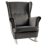 Casa si Gradina - Mobilier - Scaune si fotolii - Fotolii - Scaun balansoar inalt, gri inchis/alb, TEJA - Infinity.ro