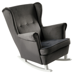 Casa si Gradina - Mobilier - Scaune si fotolii - Fotolii - Scaun balansoar inalt, gri inchis/alb, TEJA - Infinity.ro