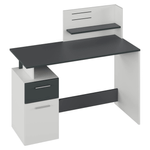 Casa si Gradina - Mobilier - Mese si birouri - Birouri - Masa PC, alb/grafit, PLATON NEW - Infinity.ro