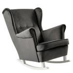 Casa si Gradina - Mobilier - Scaune si fotolii - Fotolii - Scaun balansoar inalt, gri inchis/alb, TEJA - Infinity.ro
