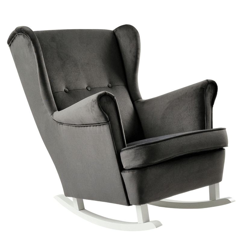 Casa si Gradina - Mobilier - Scaune si fotolii - Fotolii - Scaun balansoar inalt, gri inchis/alb, TEJA - Infinity.ro