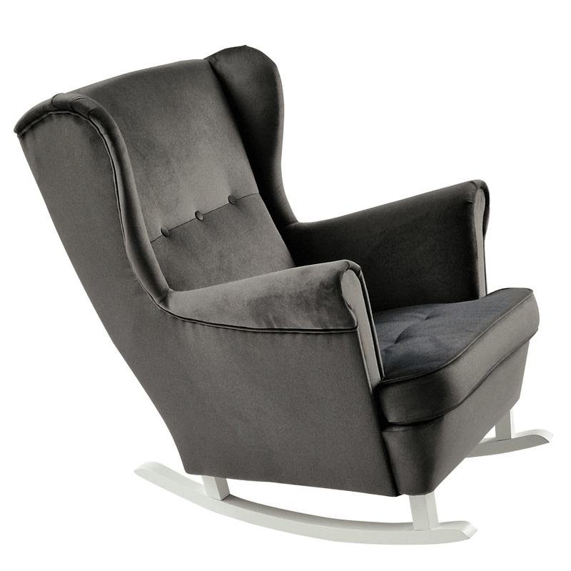 Casa si Gradina - Mobilier - Scaune si fotolii - Fotolii - Scaun balansoar inalt, gri inchis/alb, TEJA - Infinity.ro