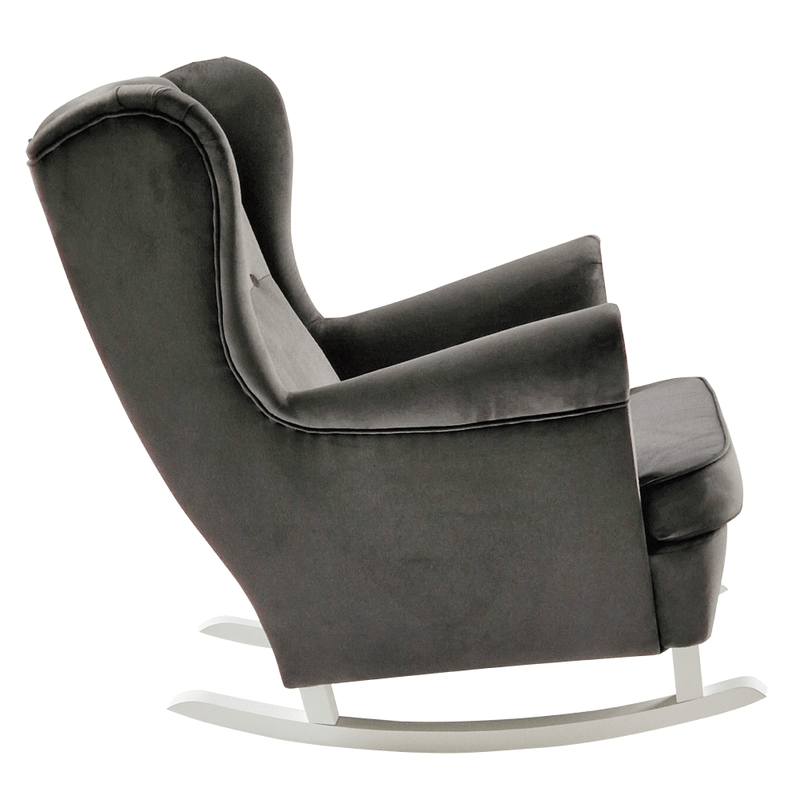 Casa si Gradina - Mobilier - Scaune si fotolii - Fotolii - Scaun balansoar inalt, gri inchis/alb, TEJA - Infinity.ro