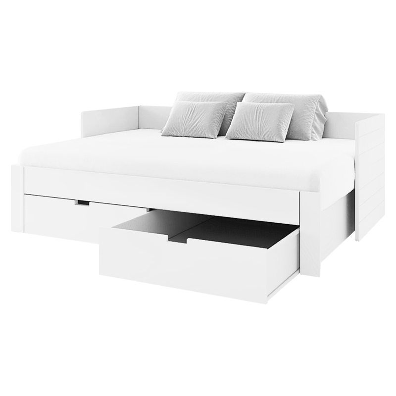 Casa si Gradina - Mobilier - Mobilier copii - Patuturi copii - Patul extensibil, alb, 90/180x200, ANTONY - Infinity.ro