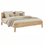 Casa si Gradina - Mobilier - Paturi si accesorii - Paturi - Pat matrimonial, 180x200, lemn masiv, natural, NOEMI - Infinity.ro