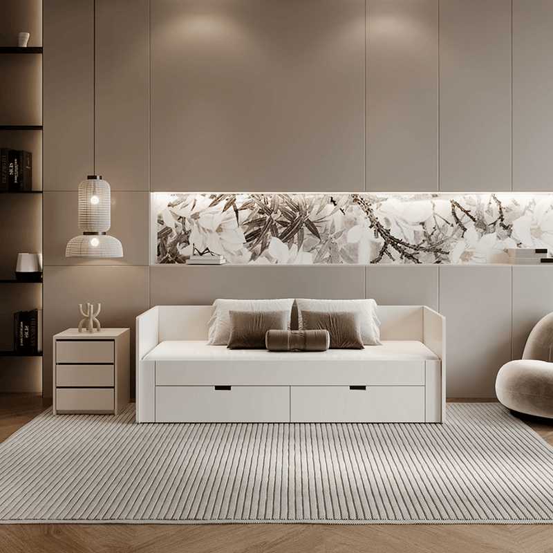 Casa si Gradina - Mobilier - Mobilier copii - Patuturi copii - Patul extensibil, alb, 90/180x200, ANTONY - Infinity.ro