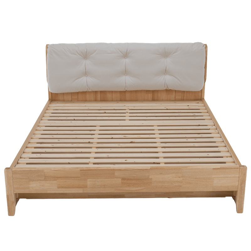 Casa si Gradina - Mobilier - Paturi si accesorii - Paturi - Pat matrimonial, 160x200, lemn masiv, natural, FLORENCIA - Infinity.ro