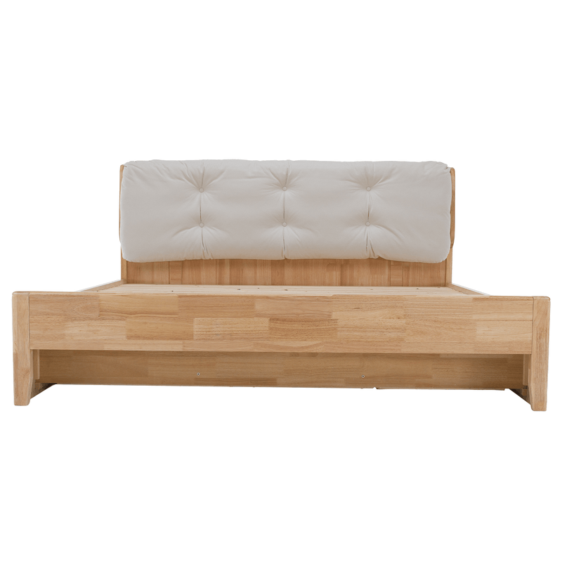 Casa si Gradina - Mobilier - Paturi si accesorii - Paturi - Pat matrimonial, 160x200, lemn masiv, natural, FLORENCIA - Infinity.ro