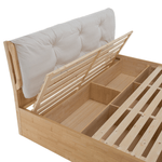 Casa si Gradina - Mobilier - Paturi si accesorii - Paturi - Pat matrimonial, 180x200, lemn masiv, natural, FLORENCIA - Infinity.ro