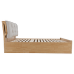 Casa si Gradina - Mobilier - Paturi si accesorii - Paturi - Pat matrimonial, 160x200, lemn masiv, natural, FLORENCIA - Infinity.ro