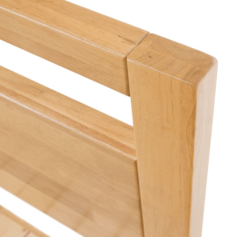 Casa si Gradina - Mobilier - Paturi si accesorii - Paturi - Pat matrimonial, 160x200, lemn masiv, natural, SHEILA - Infinity.ro
