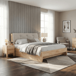 Casa si Gradina - Mobilier - Paturi si accesorii - Paturi - Pat matrimonial, 160x200, lemn masiv, natural, FLORENCIA - Infinity.ro