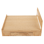 Casa si Gradina - Mobilier - Paturi si accesorii - Paturi - Pat matrimonial, 180x200, lemn masiv, natural, SHEILA - Infinity.ro