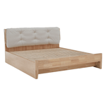 Casa si Gradina - Mobilier - Paturi si accesorii - Paturi - Pat matrimonial, 160x200, lemn masiv, natural, FLORENCIA - Infinity.ro