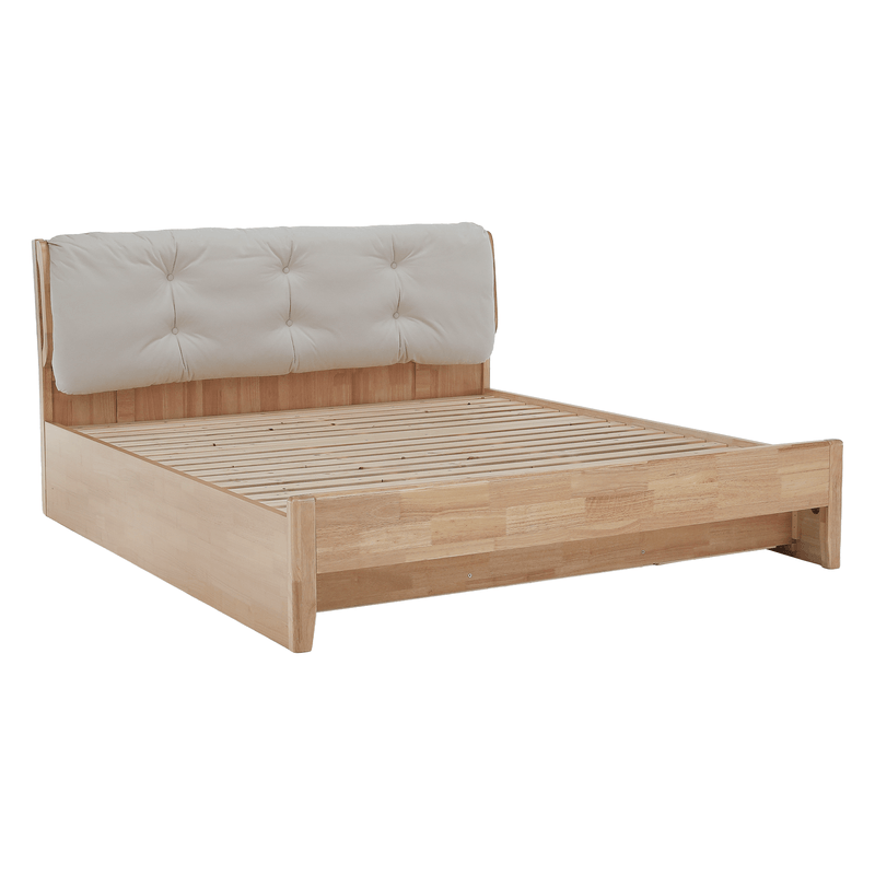 Casa si Gradina - Mobilier - Paturi si accesorii - Paturi - Pat matrimonial, 160x200, lemn masiv, natural, FLORENCIA - Infinity.ro