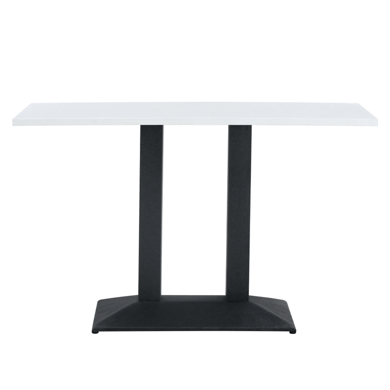 Casa si Gradina - Mobilier - Mese si birouri - Mese bucatarie si dining - Masa de sufragerie bistro, alb/negru, 120x60 cm, RINALDO TYP 2 - Infinity.ro