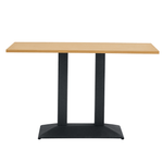 Casa si Gradina - Mobilier - Mese si birouri - Mese bucatarie si dining - Masa de sufragerie bistro, stejar/negru, 120x60 cm, RINALDO TYP 2 - Infinity.ro