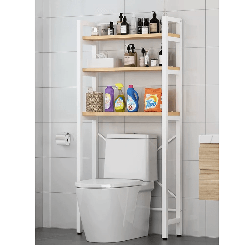 Casa si Gradina - Mobilier - Mobilier baie - Etajere baie - Raft deasupra toaletei, stejar natural/alb, BALRAM - Infinity.ro