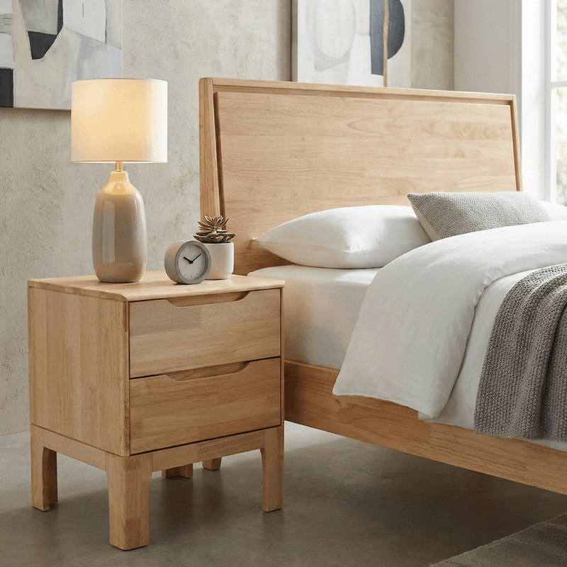 Casa si Gradina - Mobilier - Comode si corpuri - Noptiere - Noptiera, lemn masiv, naturala, FERB - Infinity.ro